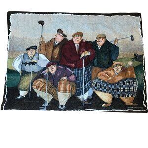 VTG Swingers Golf Tapestry Wall Hanging Jennifer Garant MOHAWK HOME 36"x 26" DAD